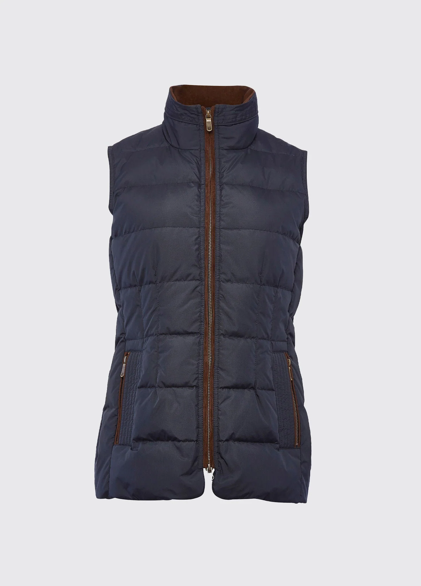 Spiddal Ladies' Quilted Vest - Navy/Multi