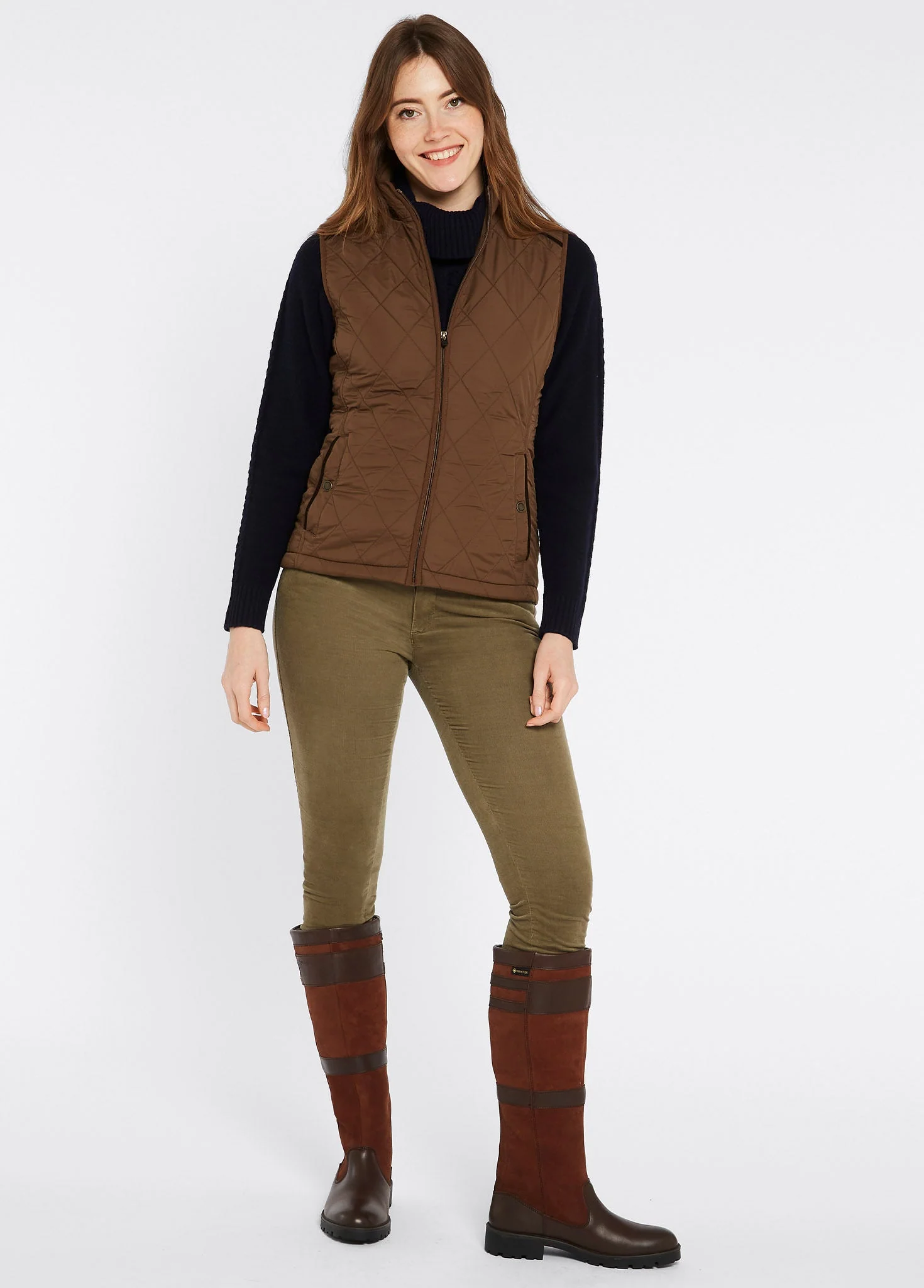 Heywood Ladies' Quilted Vest - Bronze