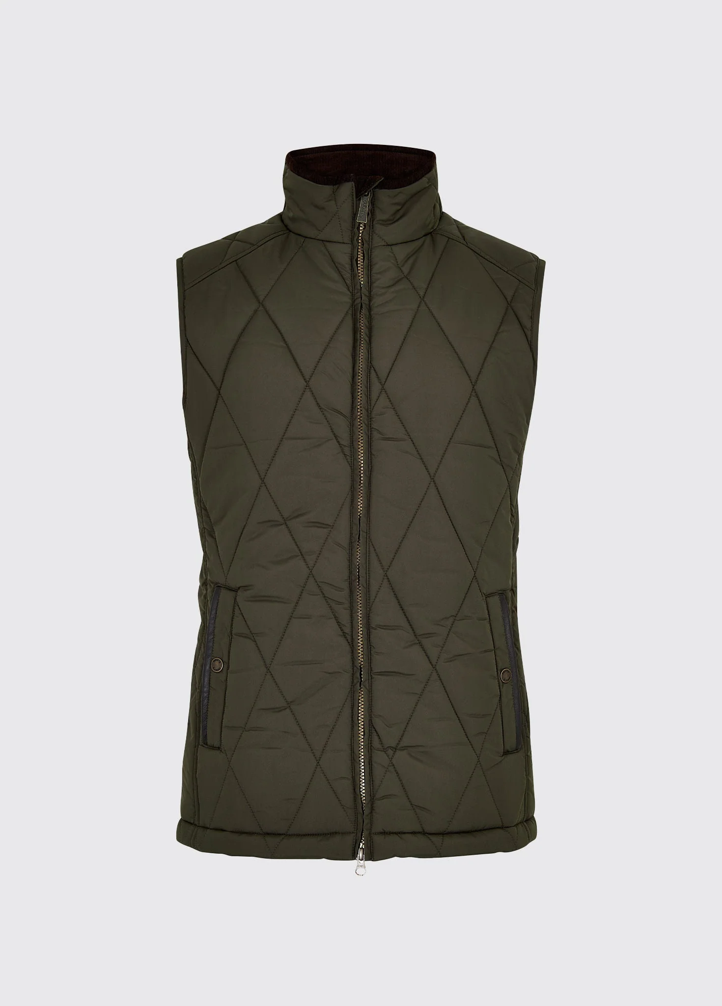 Colamber Men's Quilted Vest - Olive