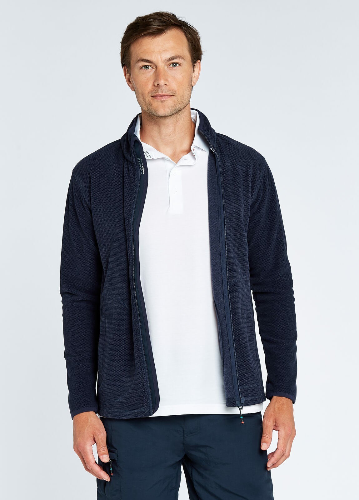 Dubarry Mustique Full-zip Fleece Men's Jackets Navy