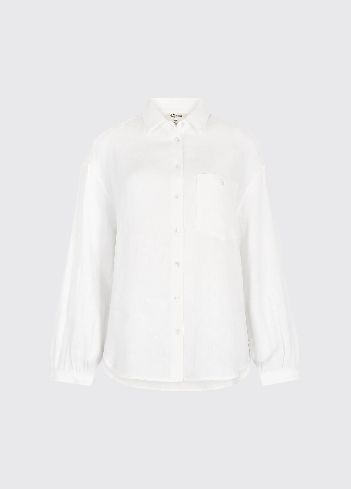 Silvergrass Ladies' relaxed linen shirt - white