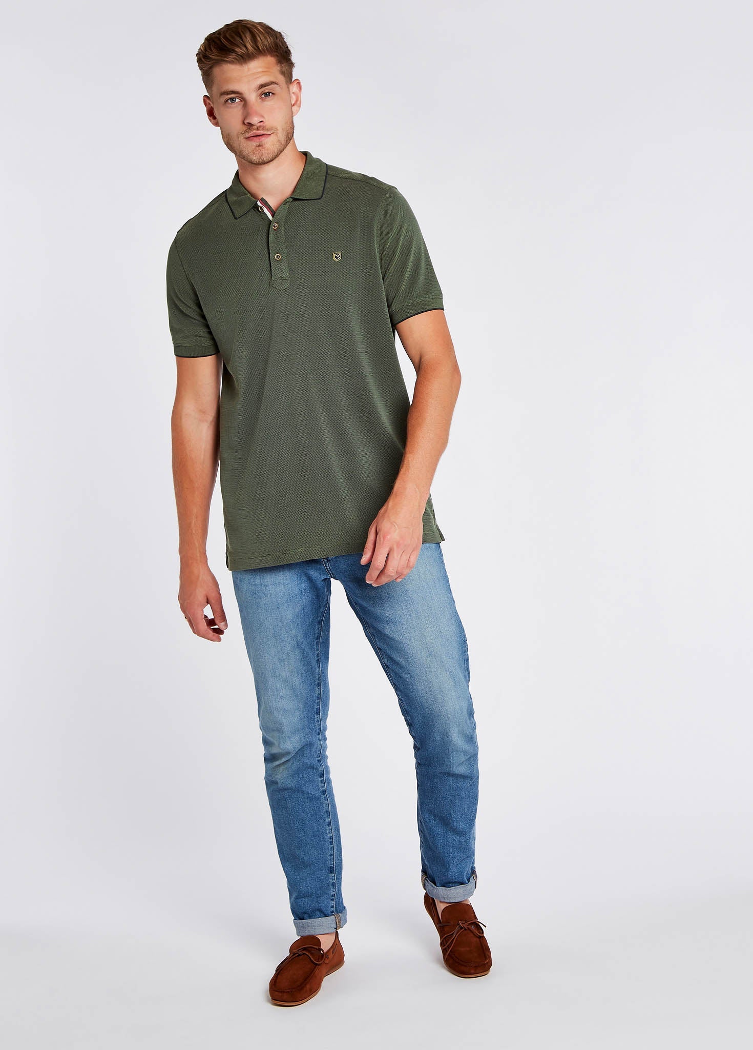 Morrison Men's Polo - Pesto
