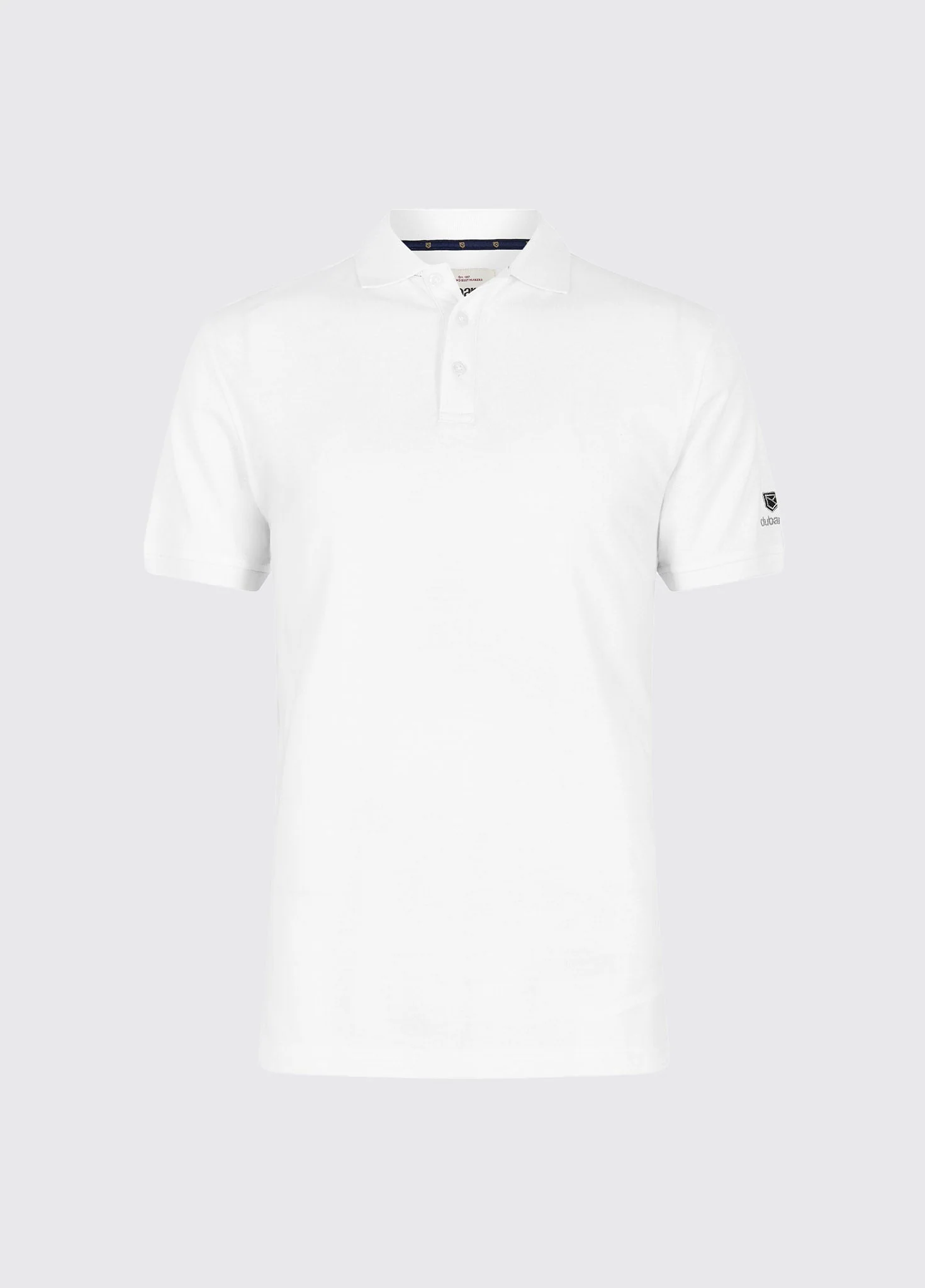 Jennings Men's cotton pique polo- White