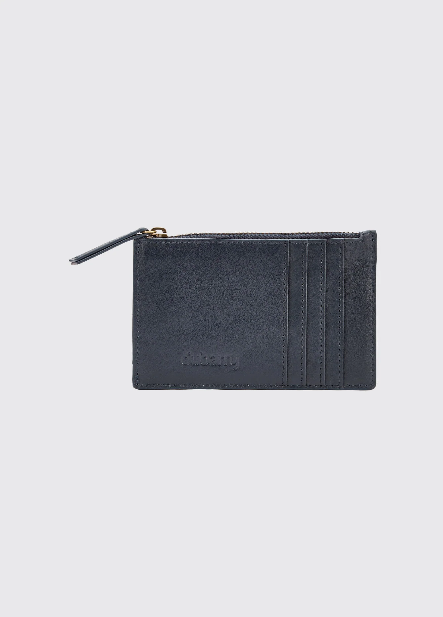 Broomhill Leather cardholder - Navy