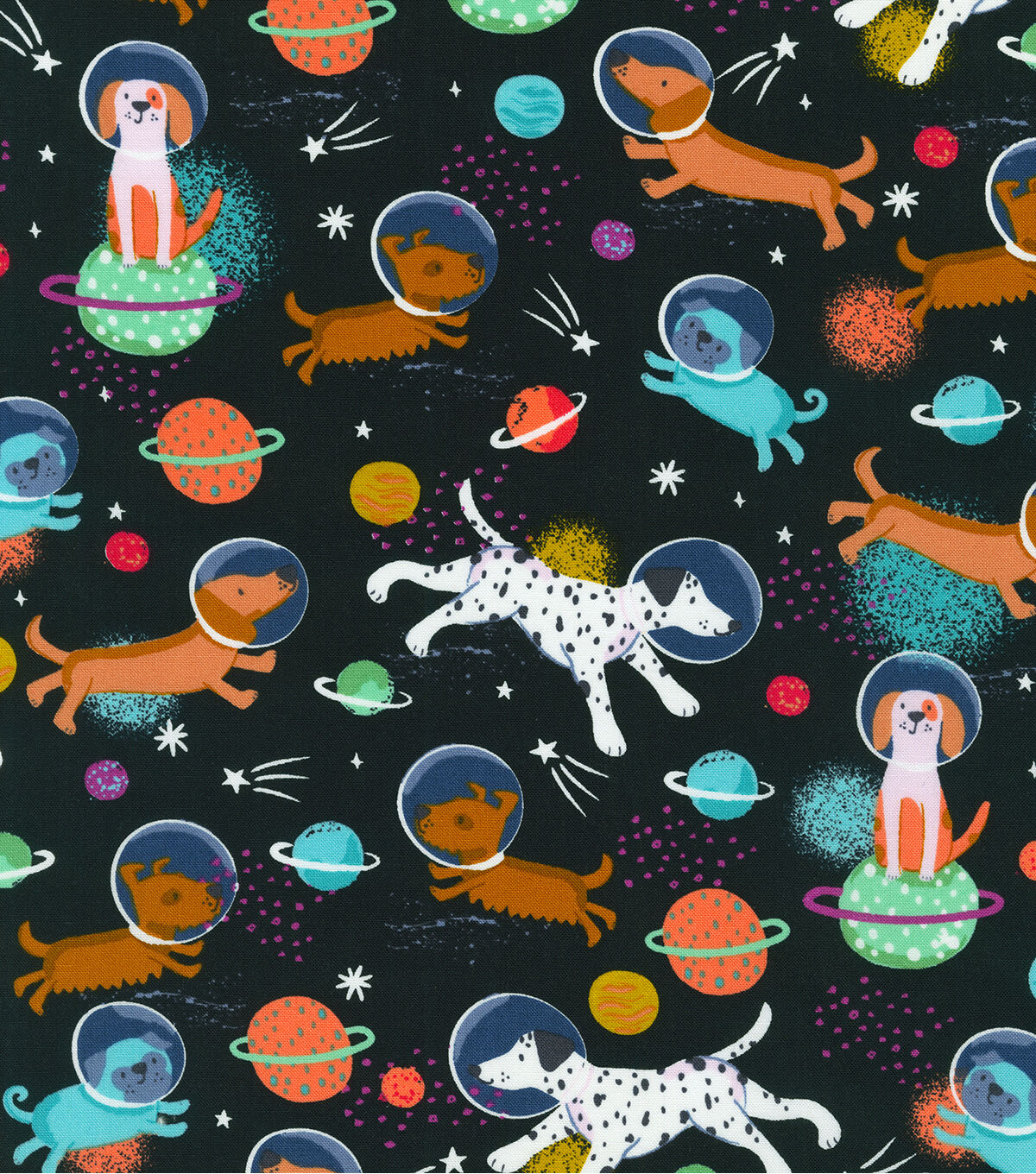 Robert Kaufman Space Tails Novelty Cotton Fabric
