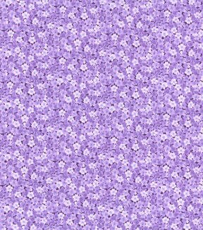 Purple Mini Floral Cotton Fabric by Keepsake Calico