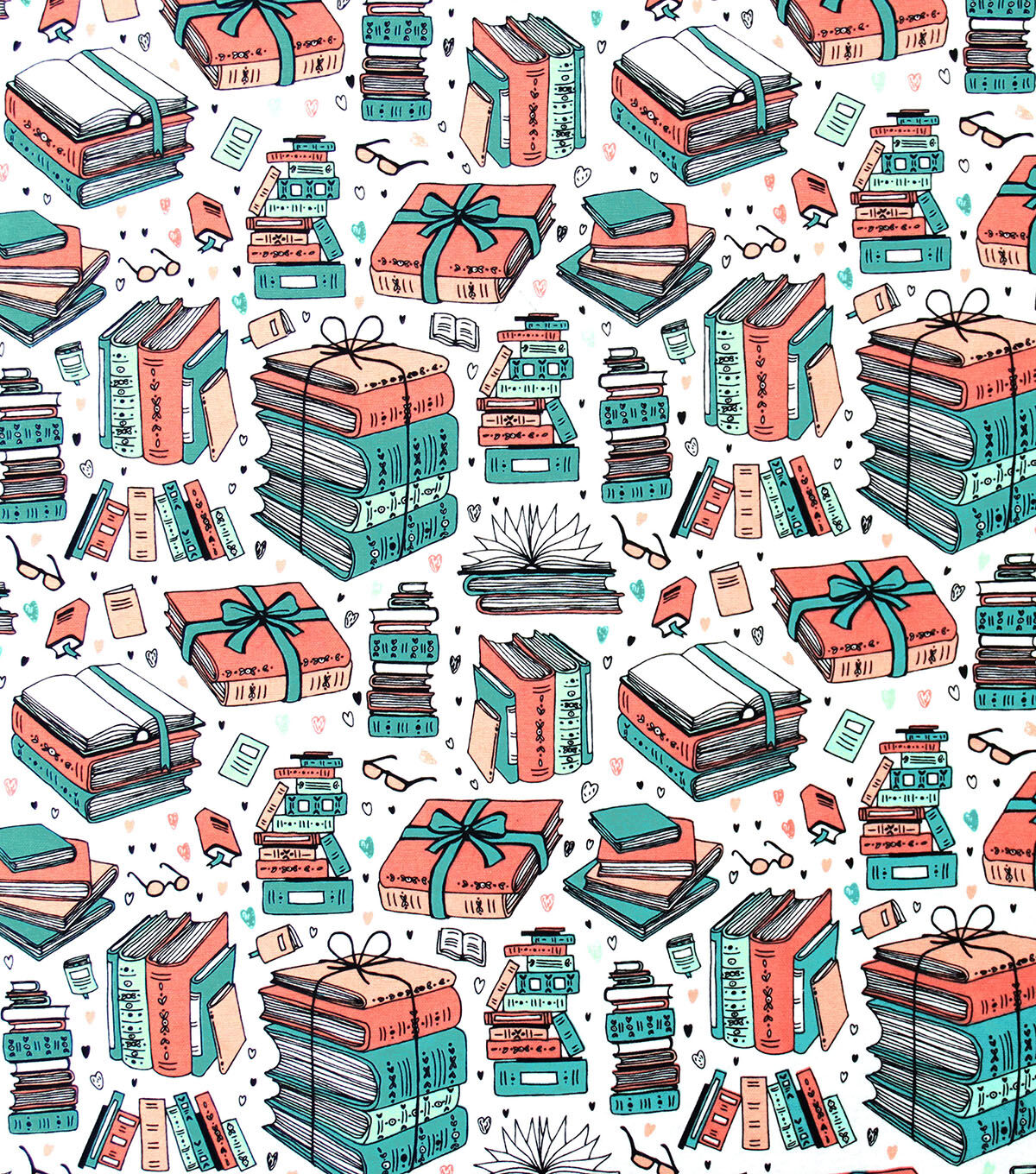 Books Super Snuggle Flannel Fabric