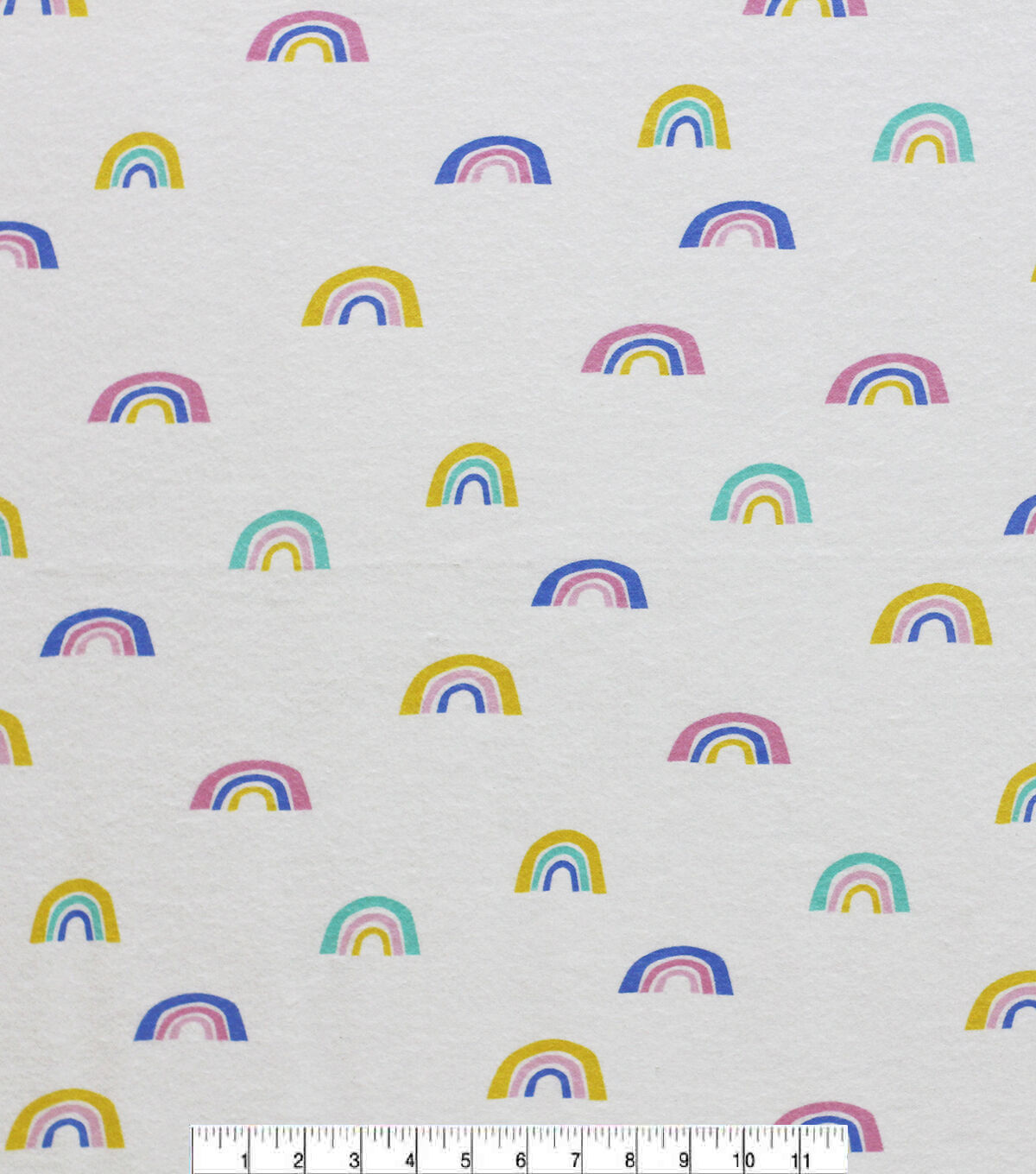 Super Snuggle Happy Rainbow Flannel Fabric