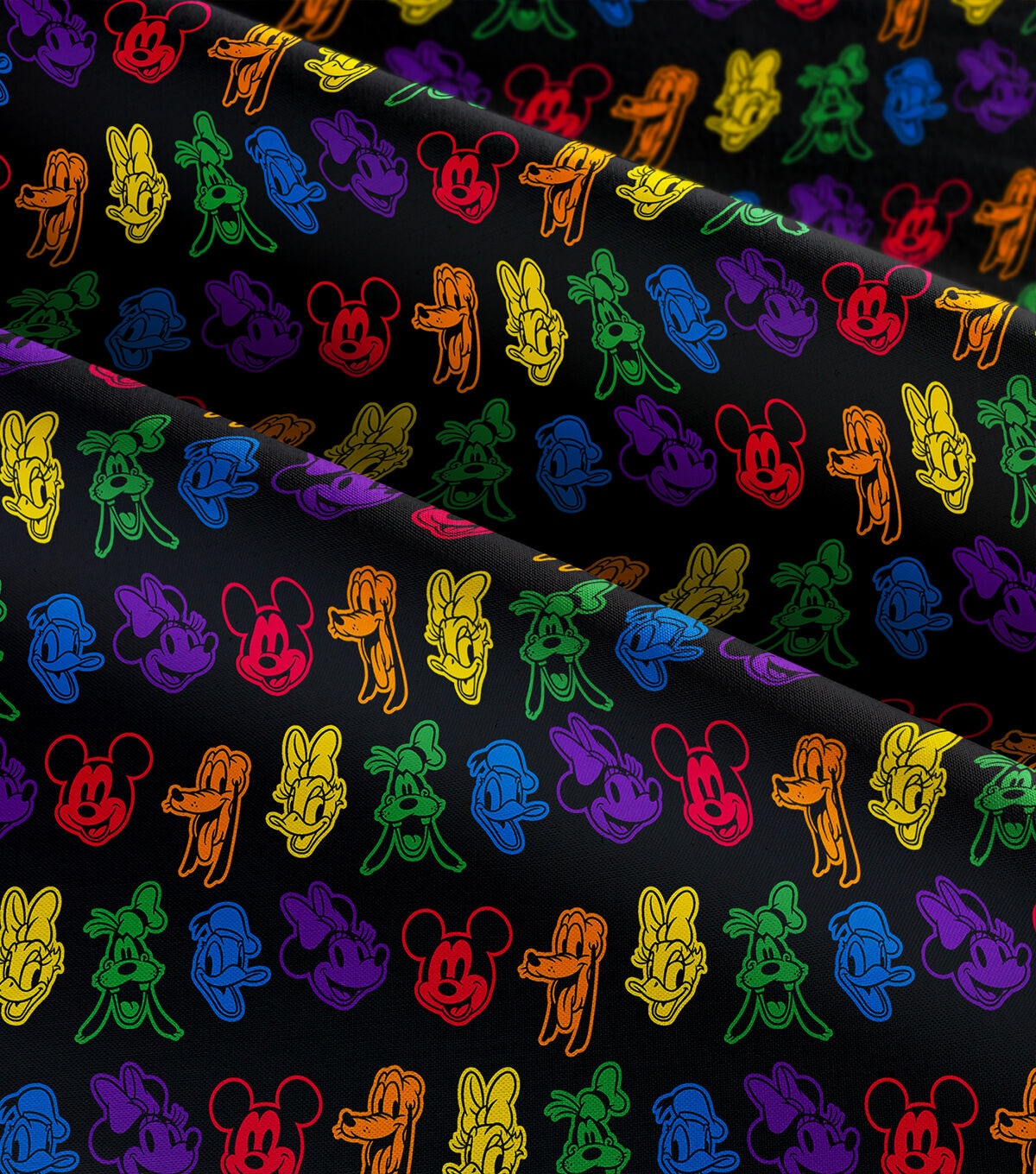 Disney Pride Cotton Fabric Mickey and Friends