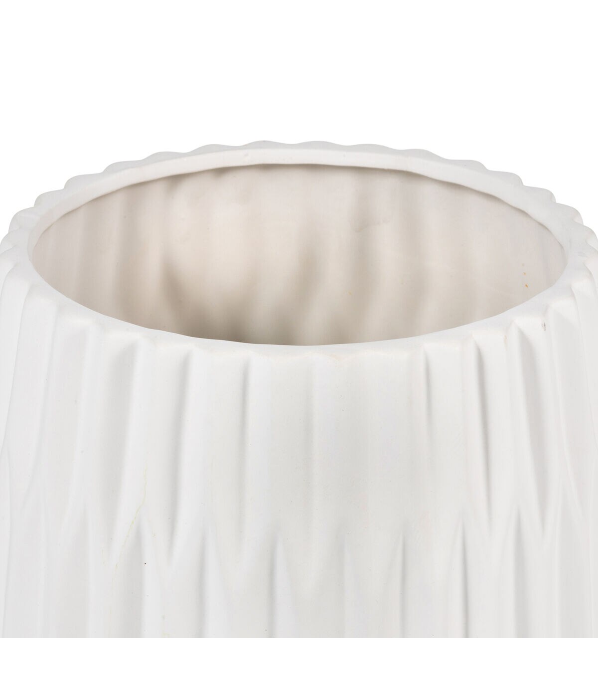 8.5 White Ceramic Container by Bloom Room