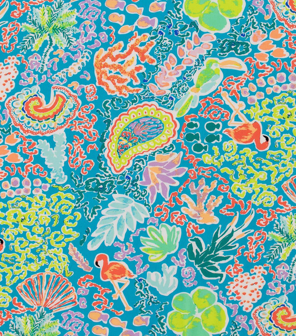 Art Gallery Fabrics Beach Treasures Luminescent West Palm Cotton Fabric