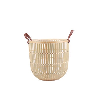 14 Natural Bamboo Basket With Handles by Place & Time