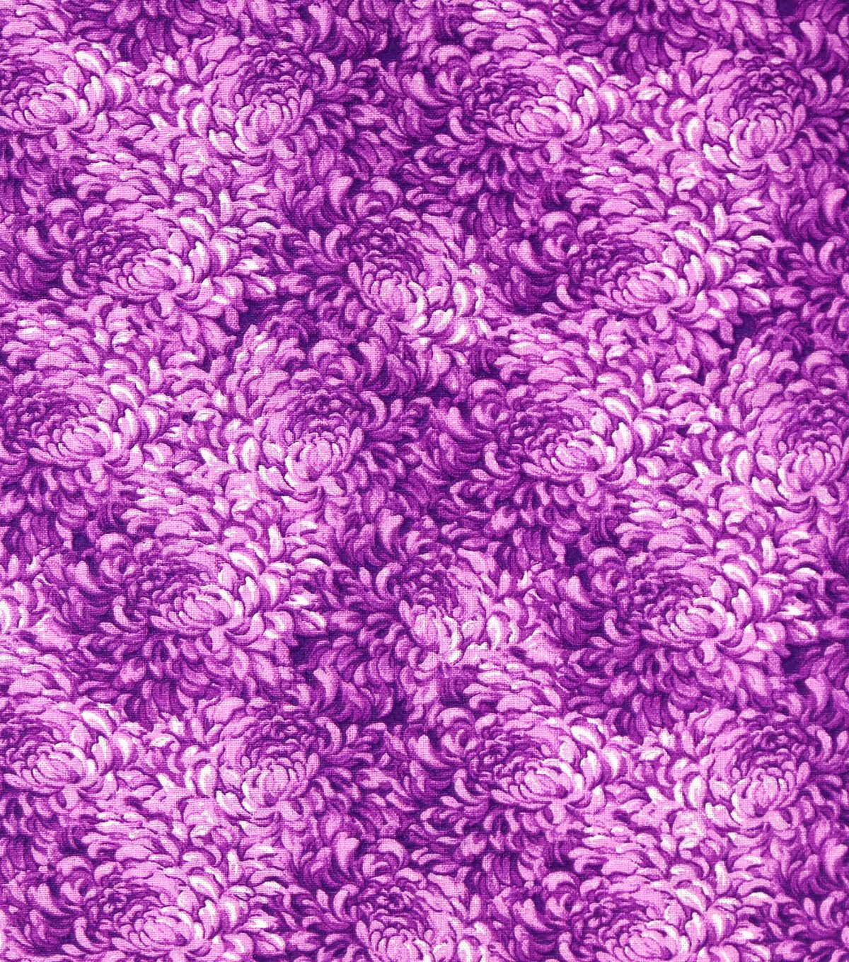 Purple Petals Watercolor Cotton Fabric by Keepsake Calico