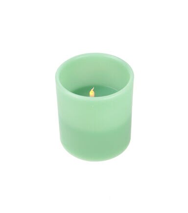 Northlight 6 LED Green 3 Wick Pillar Candle