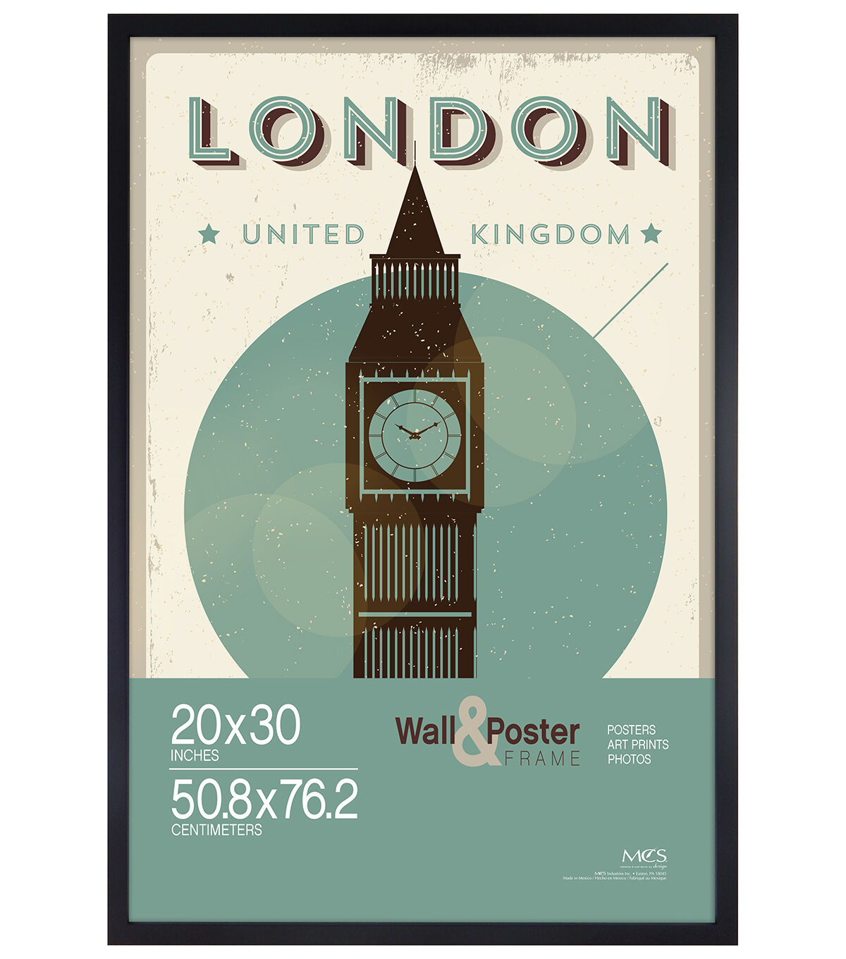 MCS 20 x 30 Black Gallery Frame