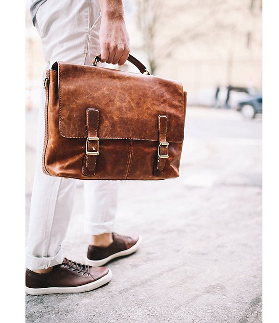Logan Top Handle Leather Briefcase