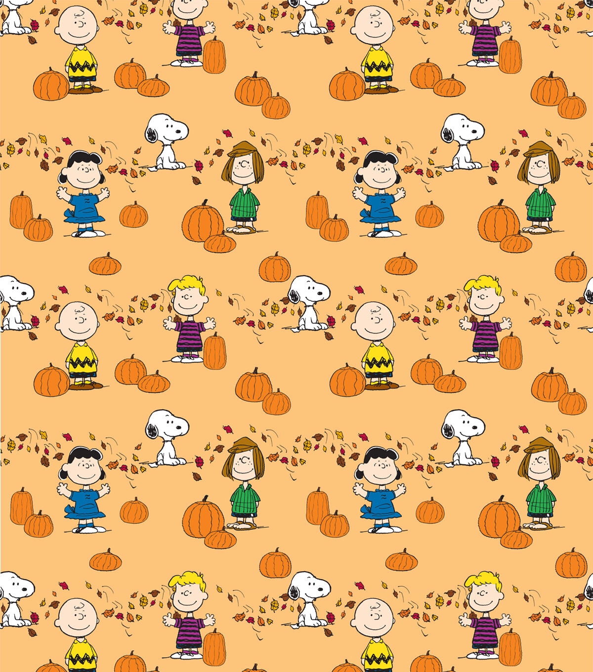 Peanuts Pumpkin Patch Halloween Cotton Fabric