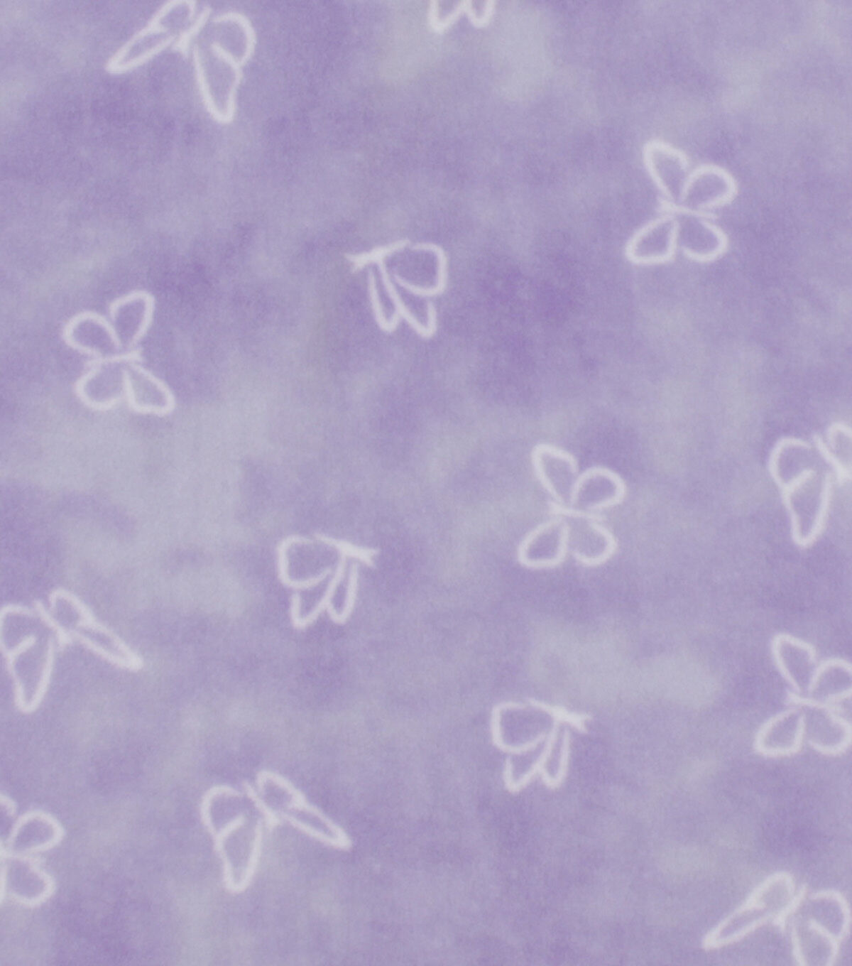 Butterflies on Purple Tie Dye Anti Pill Fleece Fabric