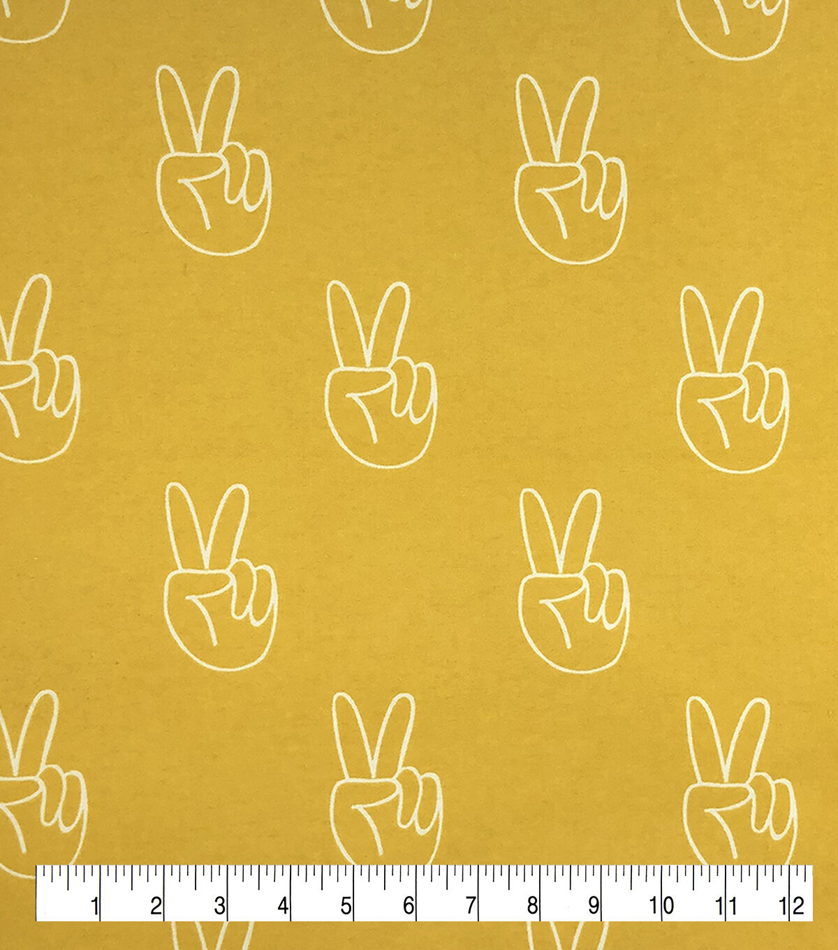 Peace Sign Super Snuggle Flannel Fabric