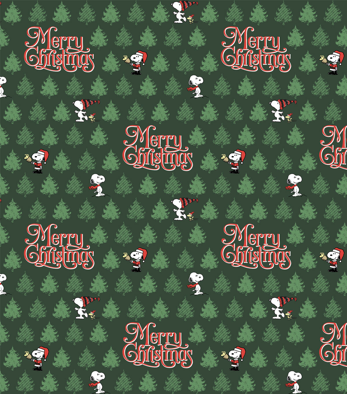Peanuts & Merry Christmas Cotton Fabric