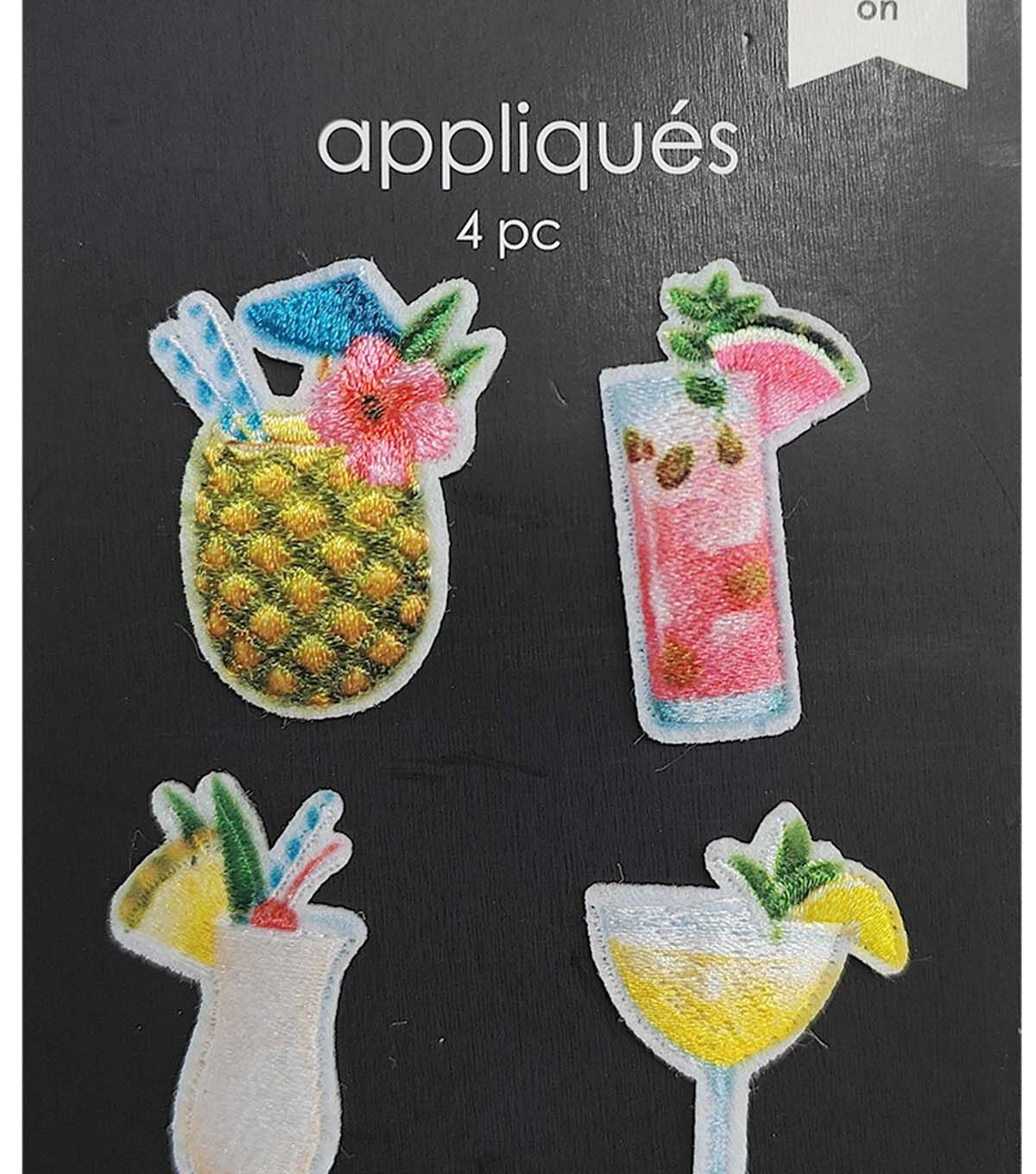 4ct Cocktail Iron On Patches by hildie & jo