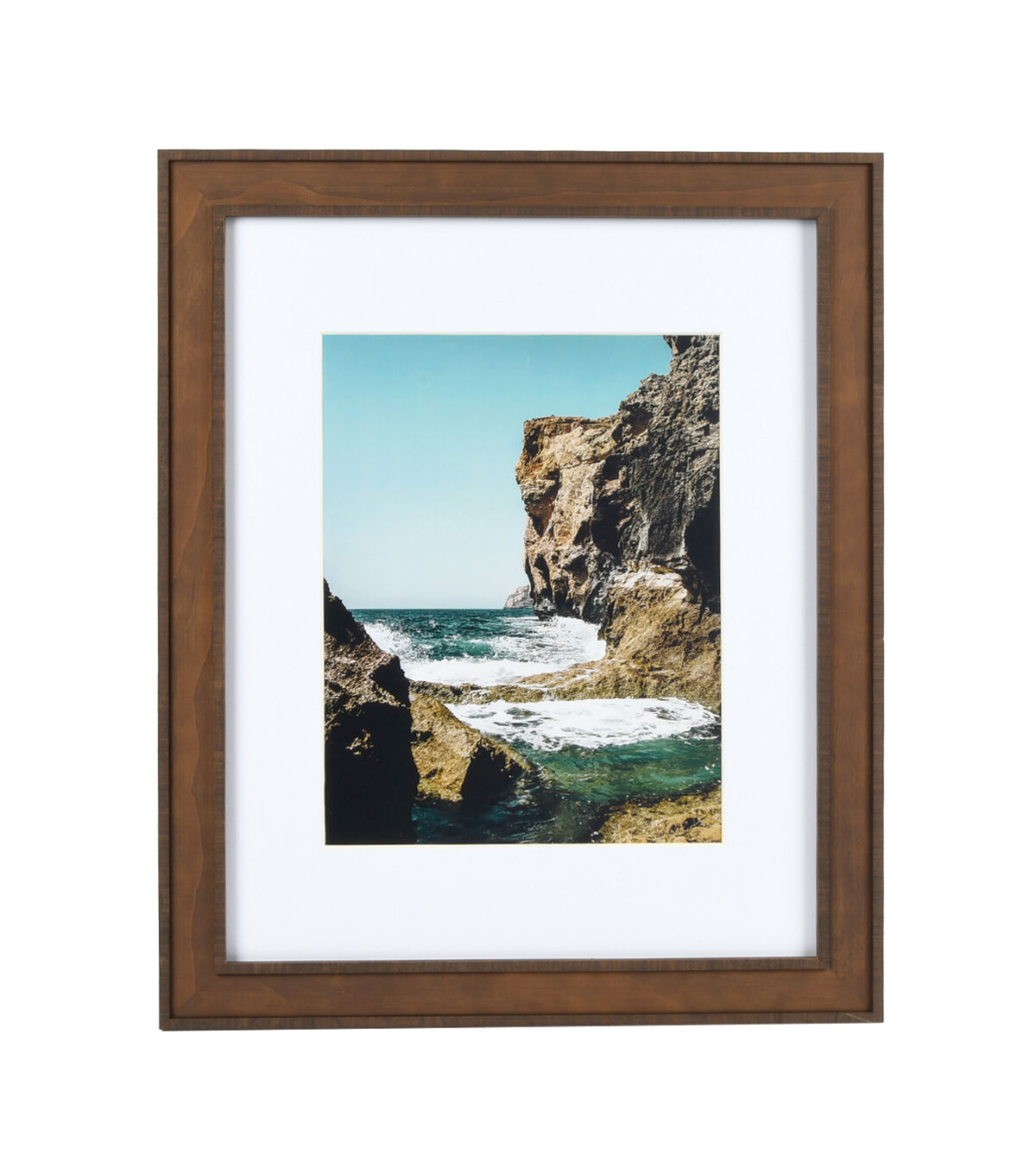 16 x 20 Matted to 11 x 14 Dark Wood Portrait Frame by Hudson 43