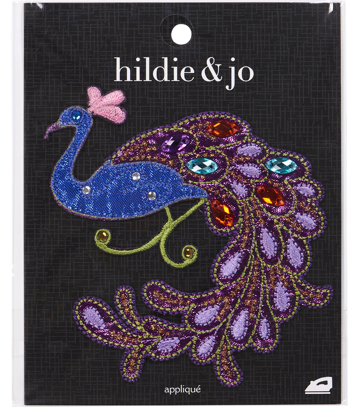 4 Peacock Iron On Patch by hildie & jo