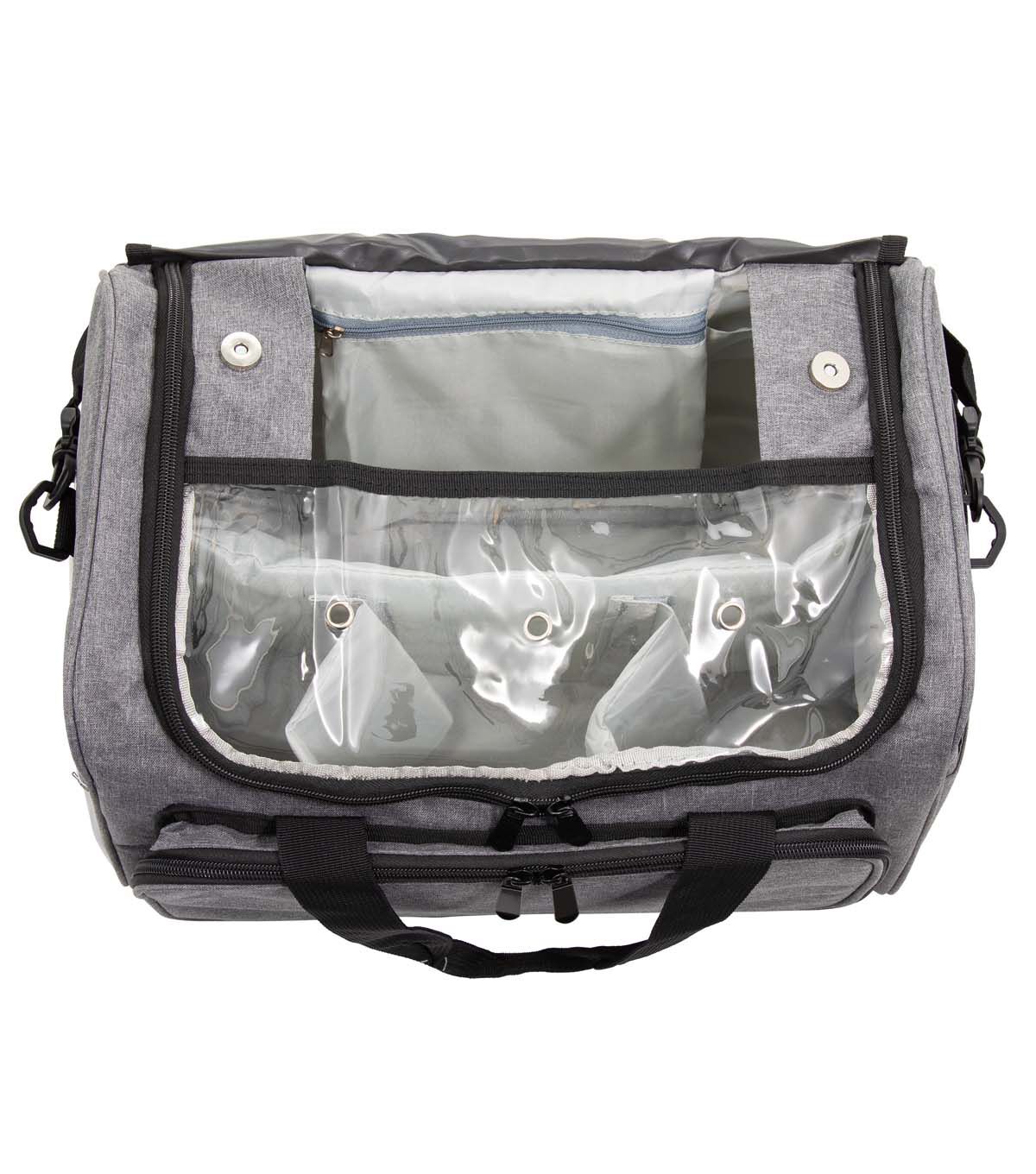 9.5 x 15 All In One Gray Square Storage Bag by Big Twist