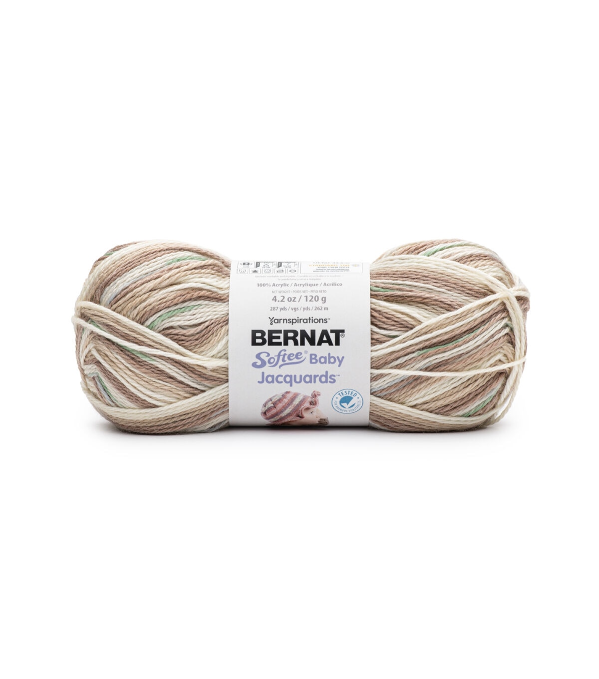 Bernat Softee Baby Jacquards 287yds Light Weight Acrylic Yarn