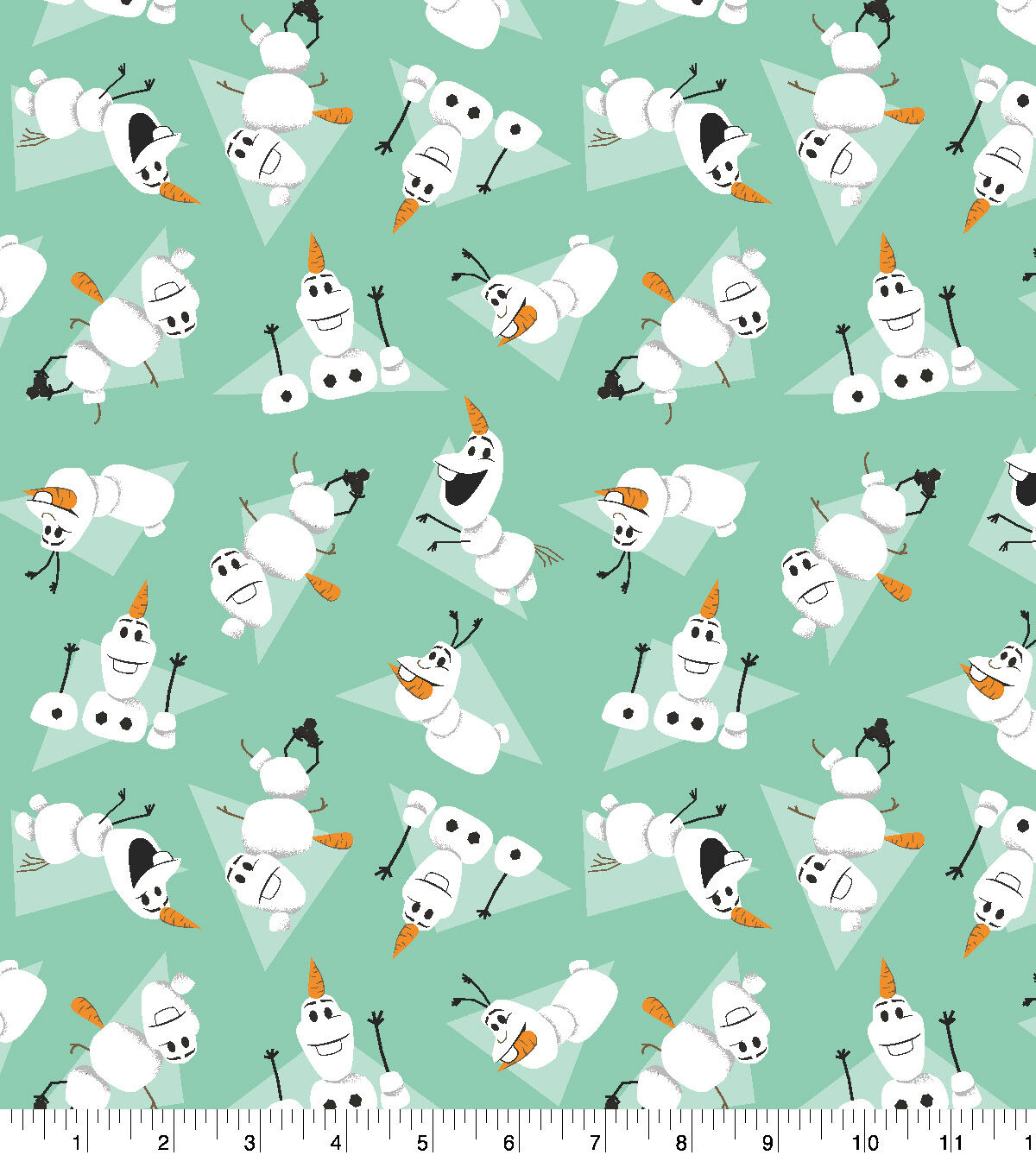 Disney Frozen 2 Cotton Fabric Olaf Charades