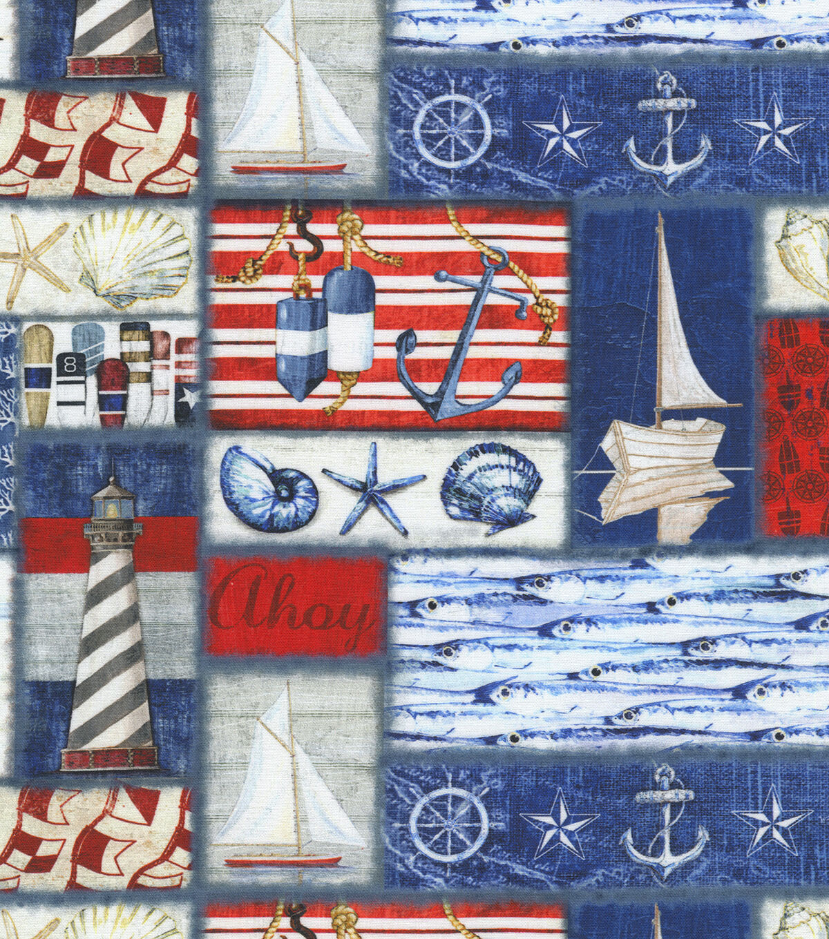 Robert Kaufman Shoreline Vista Novelty Cotton Fabric