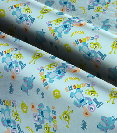 Monsters Inc Top Scarers Disney Cotton Fabric
