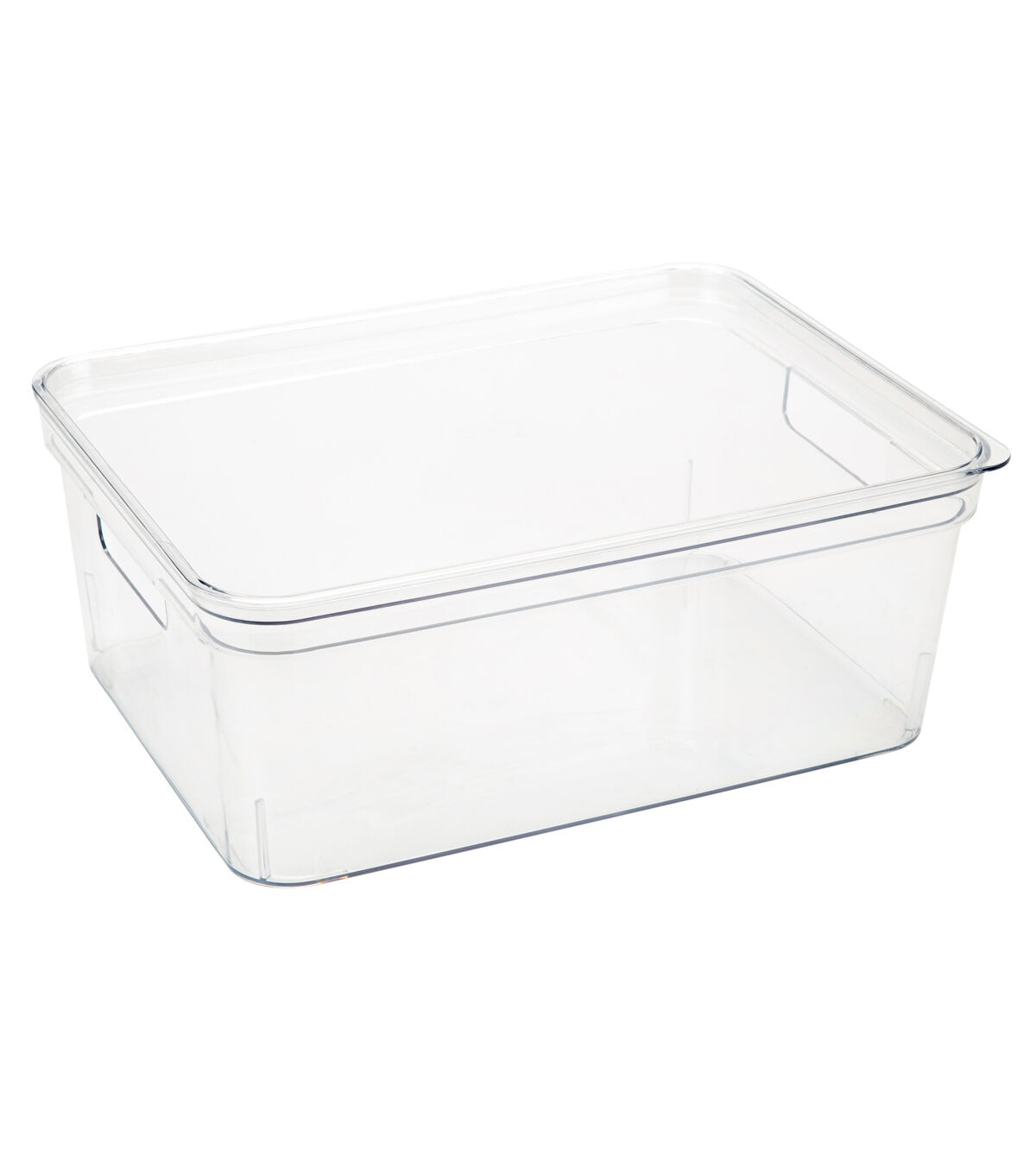 Simplify 14 x 5.5 Clear Lidded Storage Bin With Handles