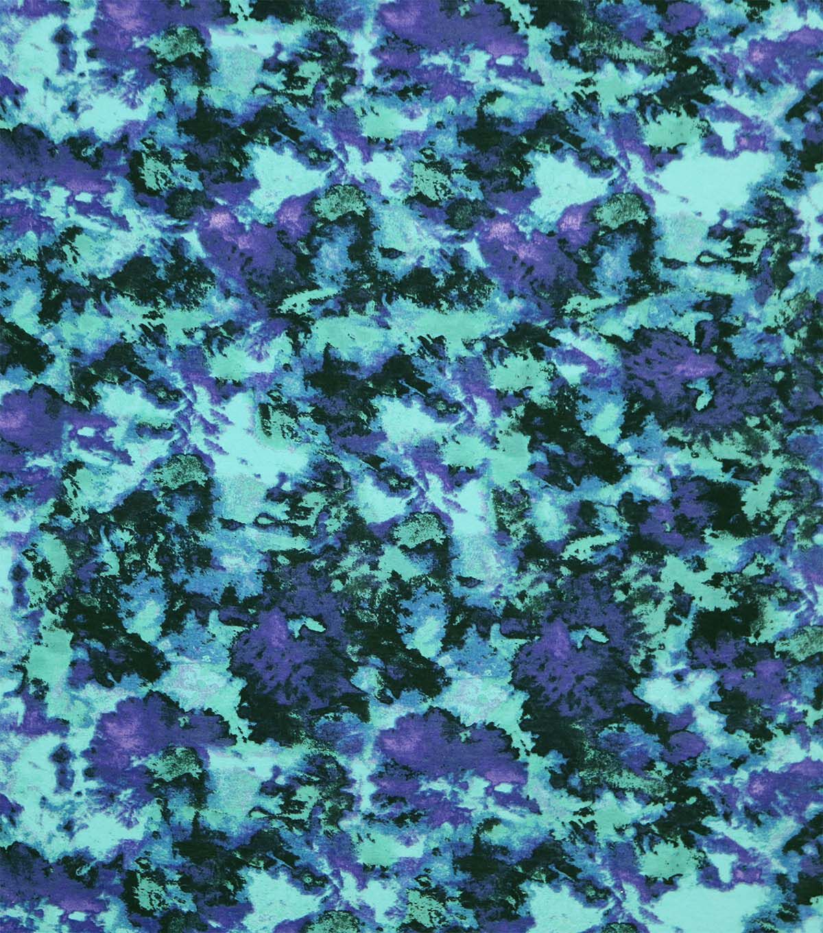 Aqua Tie Dye Super Snuggle Flannel Fabric