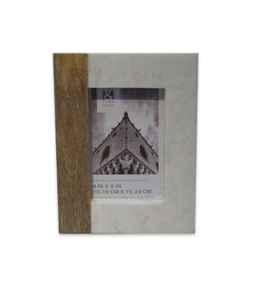 4 x 6 Marble & Wood Tabletop Picture Frame by Place & Time
