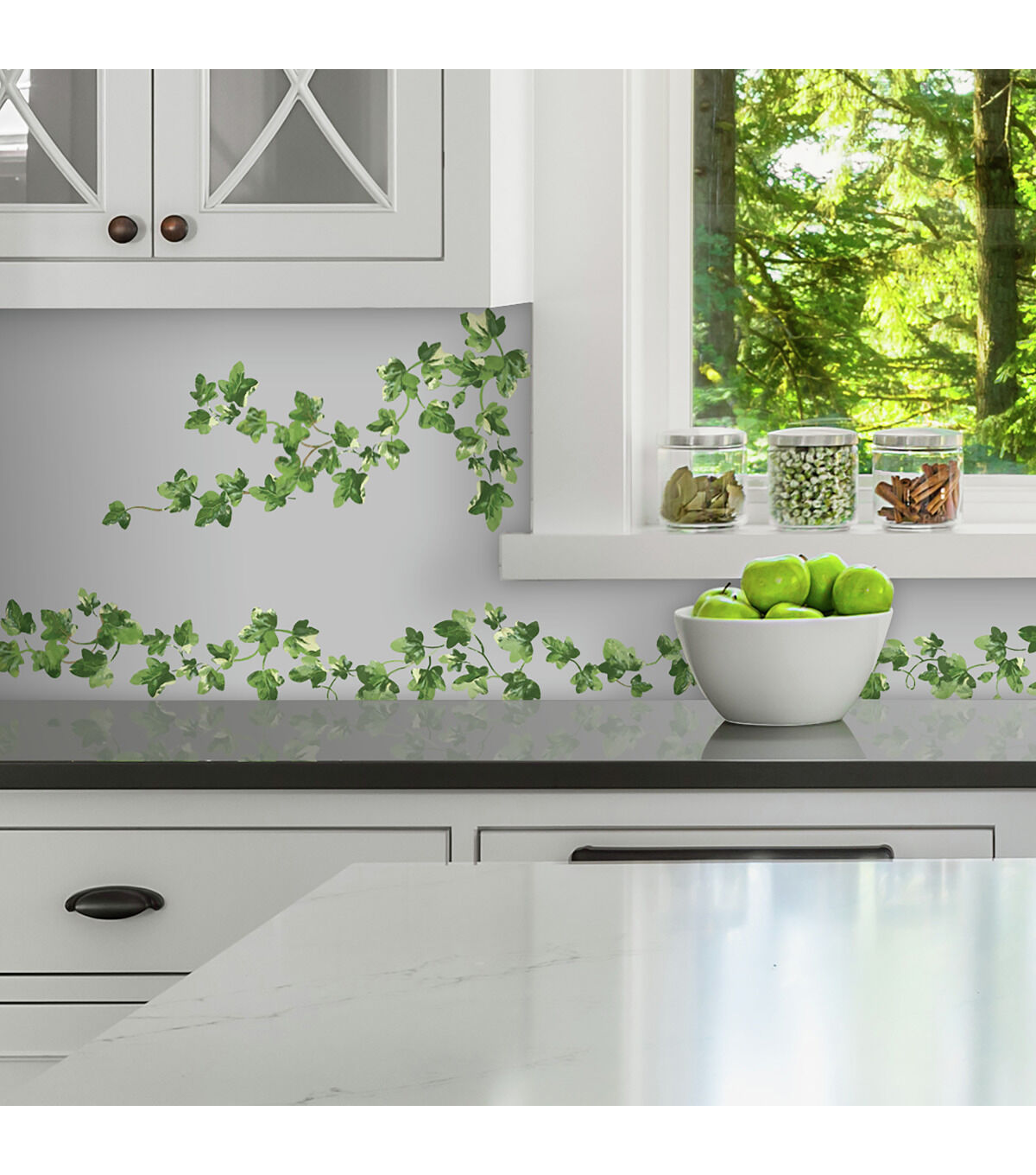 RoomMates Wall Decals Painterly Ivy Peel