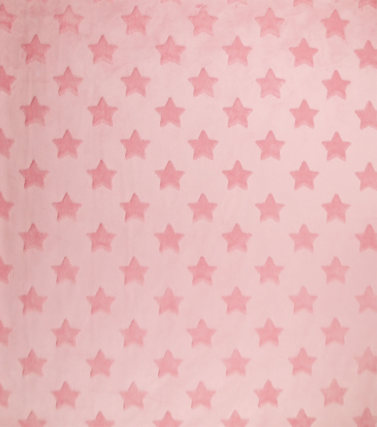 Soft & Minky Light Pink Star Fleece Fabric