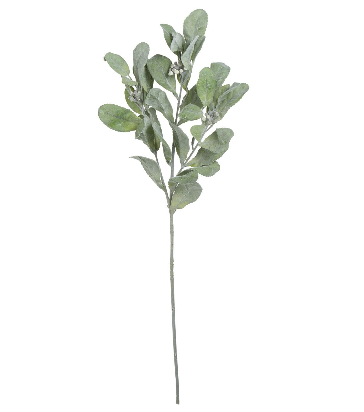 26 Flocked Lamb's Ear Stem by Bloom Room