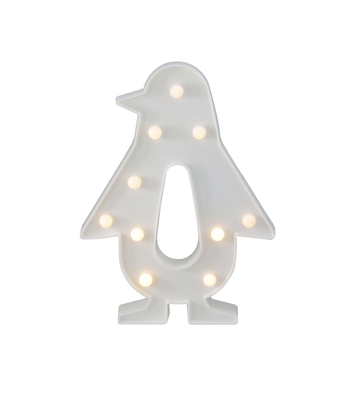 Northlight 10.25 White Penguin LED Marquee LED Sign