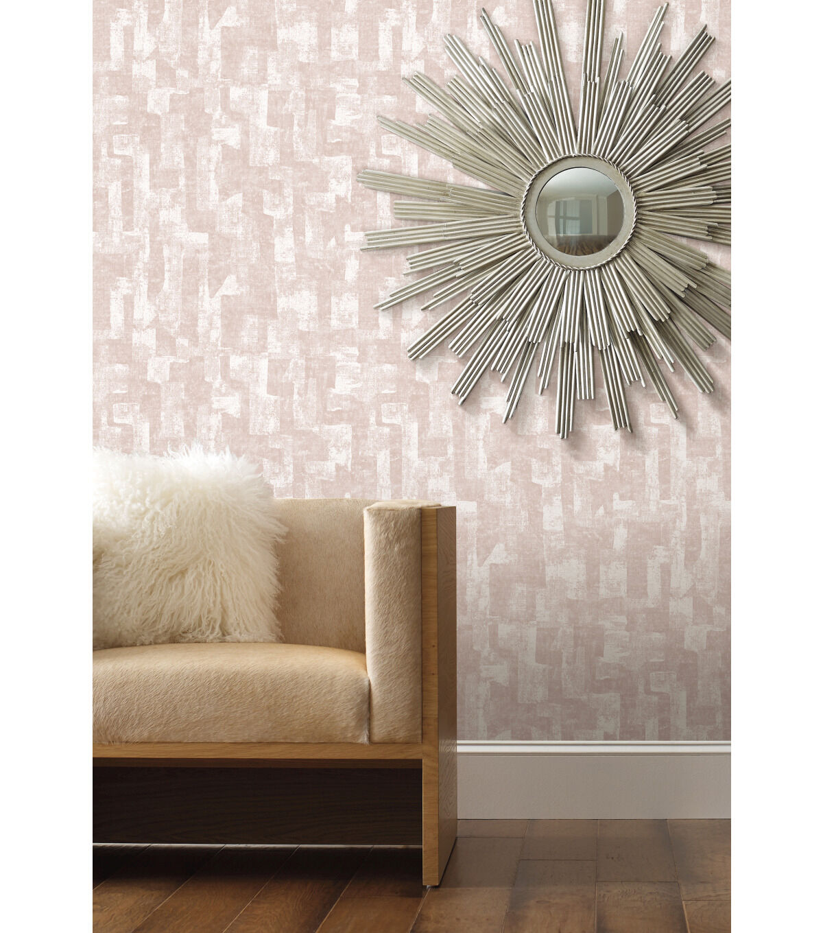RoomMates 20.5 x 18' Pink Capetown Peel & Stick Wallpaper