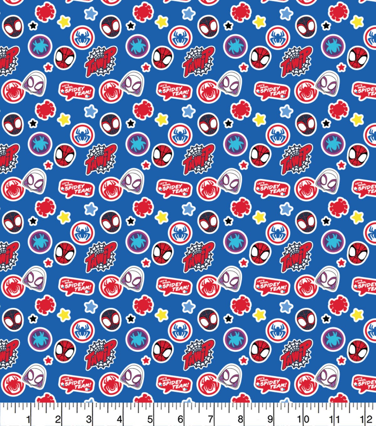 Spidey and Friends Cotton Fabric Stickers