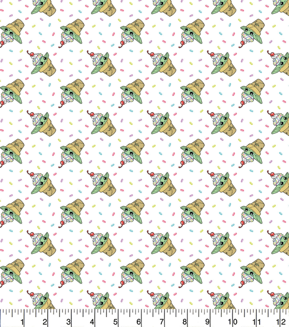 Mandalorian Cutest Dessert Cotton Fabric