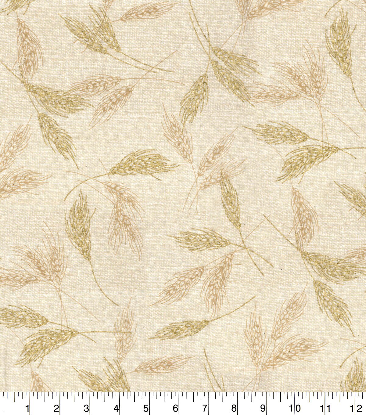 Fabric Traditions Cream Wheat Fall Harvest Glitter Cotton Fabric