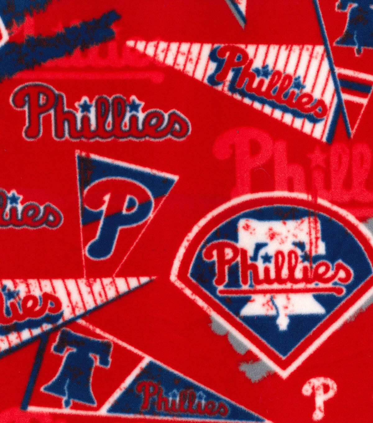 Fabric Traditions Philadelphia Phillies Fleece Fabric Vintage