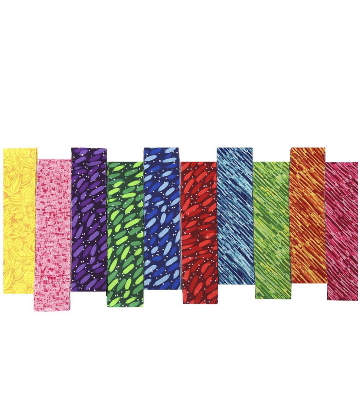 2.5 x 42 Multicolor Blender Cotton Fabric Roll 20ct by Keepsake Calico