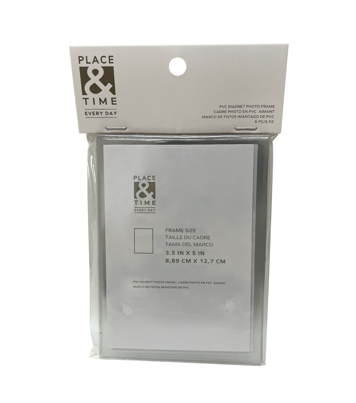 3.5 x 5 Acrylic Magnet Picture Frames 6pk by Place & Time