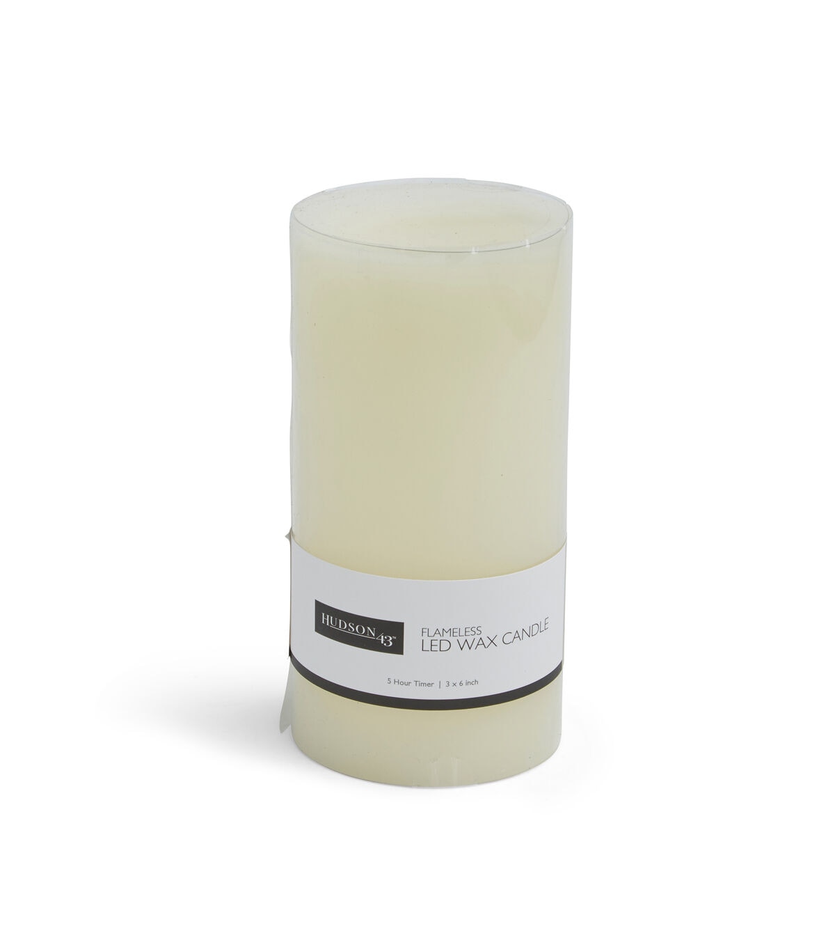 Flameless 3''x6'' Cream Smooth Vanilla Scented LED Pillar Candle