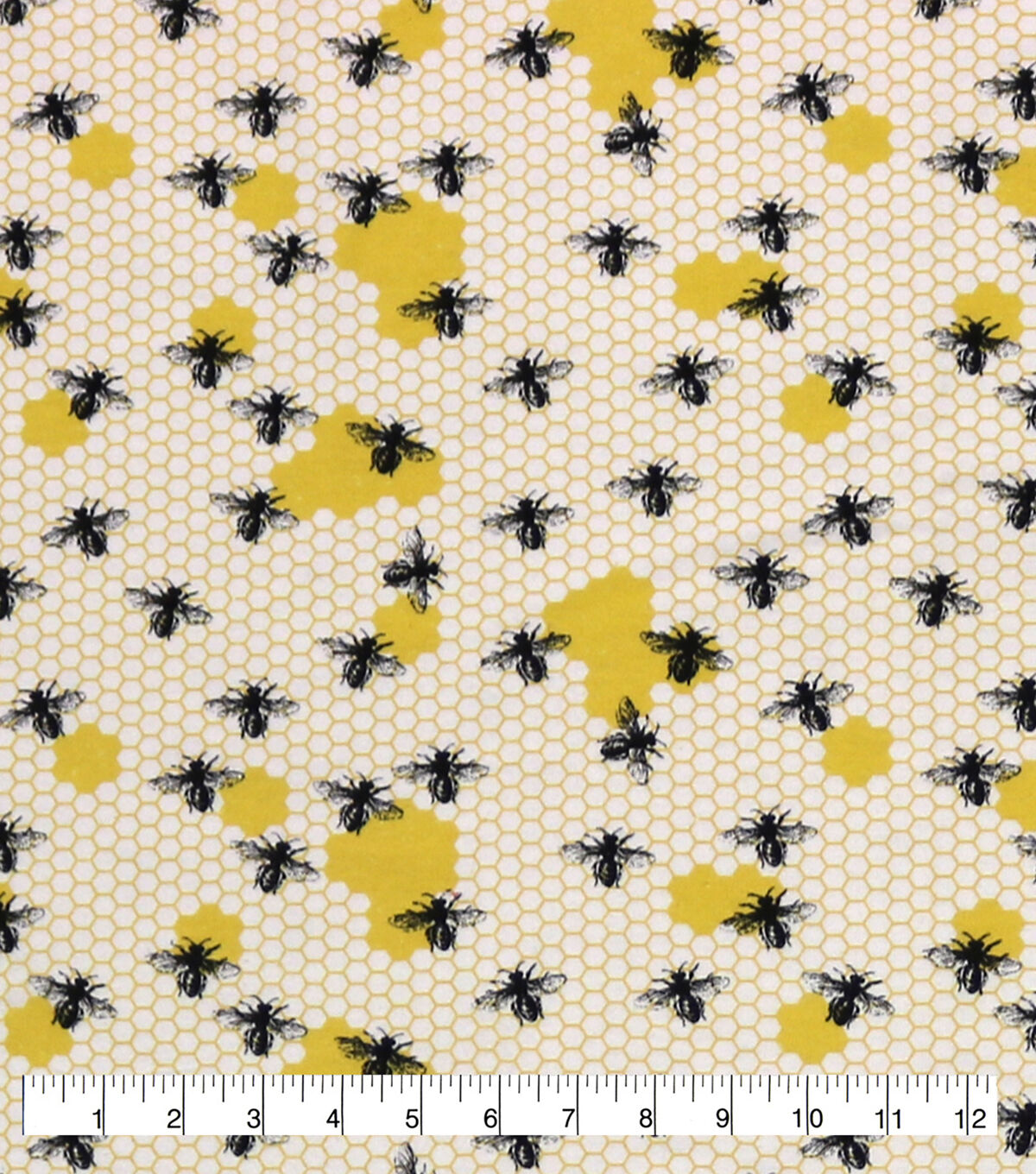 Bee Yellow 108 Wide Flannel Fabric
