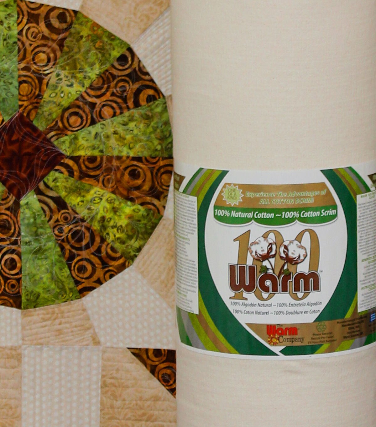 The Warm Company Warm 100 Cotton Scrim Batting 110''