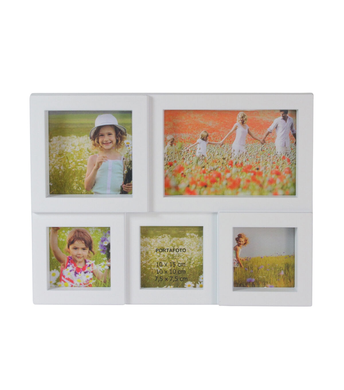 Northlight 11 White 5 Photo Collage Frame